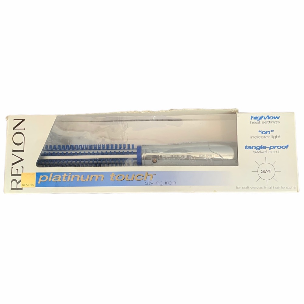 Vintage Revlon Platinum Touch 3/4” Bristle Styling Iron